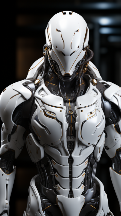 未來科幻：高清3D全景視角下的外骨骼服裝模型