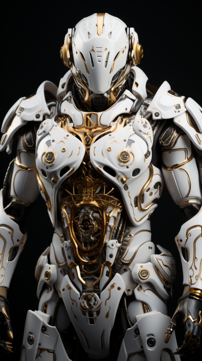 未來科幻：高清3D全景視角下的外骨骼服裝模型