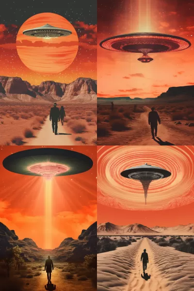 迷幻光影下的沙漠異星綁架