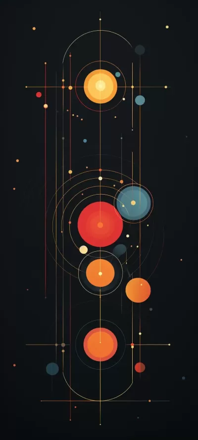 宇宙中的幻彩星際網(wǎng)絡(luò)漩渦，繪出至簡至美的圖案