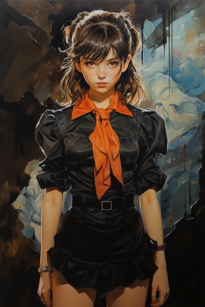 高品質的繪畫之少女