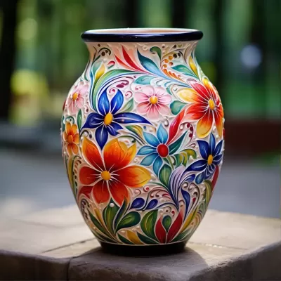 花韻瓷彩，繪花圖案，藝術品味盡顯