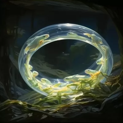 “夢幻蝌蚪之光，超高清16K貴族水彩畫”