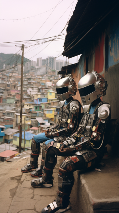 90年代，在Favela da Rocinha的Daft Punk