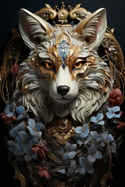 冰雪狐的華麗暗黑幻想封面