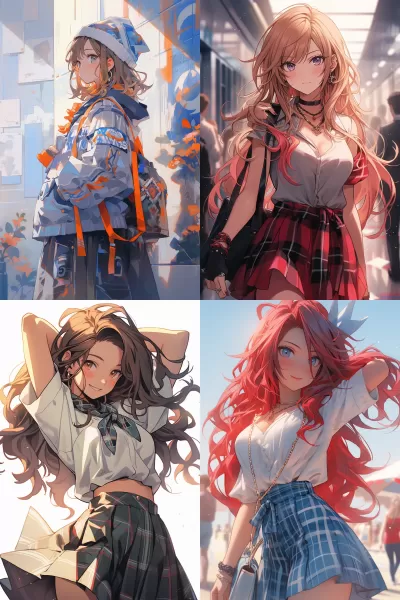 高品質的繪畫之少女