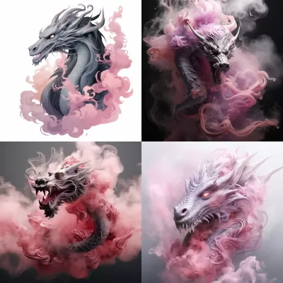 煙霧中的神奇龍
