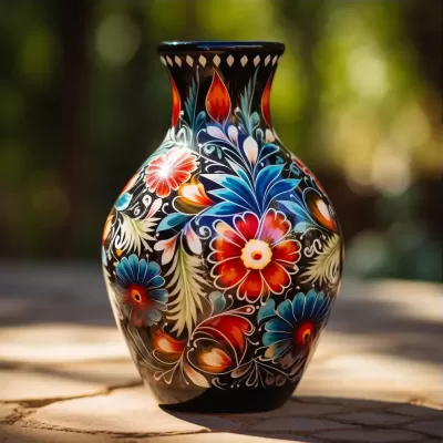 絢麗花卉繪花陶瓷，展現濃郁藝術風格