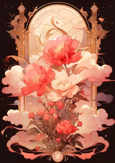 綻放星辰的科幻巴洛克，紅金燈紅與二維游戲之美。