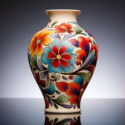 《花韻繪陶》：五彩花紋，藝術濃郁的瓷器花瓶