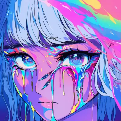 流淚成瀑布，情感如潮涌