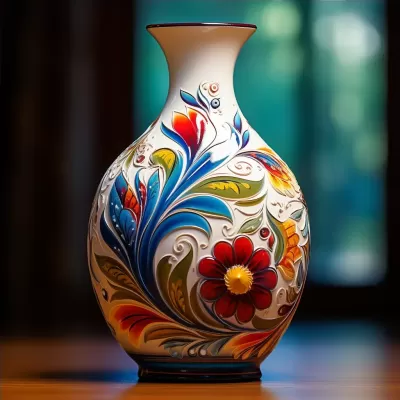 絢麗花卉繪，藝術瓷器美-花卉陶瓷瓶