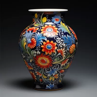 絢麗花卉繪花陶瓷，展現濃郁藝術風格