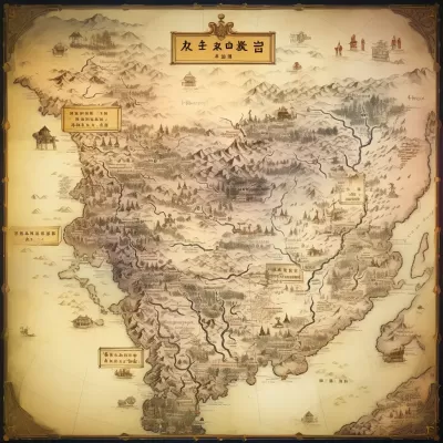 迷離時光，奇異名地，古老地圖勾勒神秘圖景
