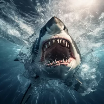 深海鯊魚的驚人進攻