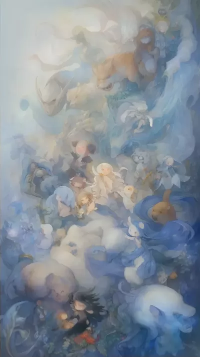 迷幻時代的美麗夢幻飛行，五彩繽紛的暗黑墨水幻想。