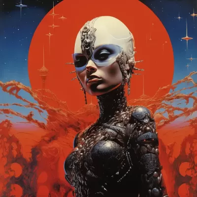 法國漫畫家Philippe Druillet與Hipgnosis封面的藝術(shù)風格的照片拼貼