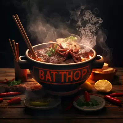 鮮香辣鍋融合多樣美味，以暗沉燈光勾勒，兼備濃郁寫意風格，呈現出超高清、高分辨率的立體動漫世界。
