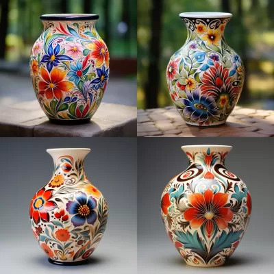 花韻瓷彩，繪花圖案，藝術品味盡顯