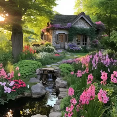 幽靜花園，雅致園舍。