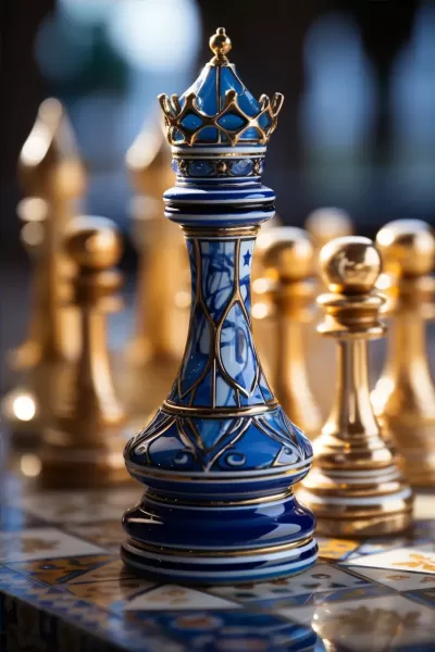 “極致透視，深度縱深，攝影中的女王棋盤與藍(lán)色磚，魅力無法擋。”