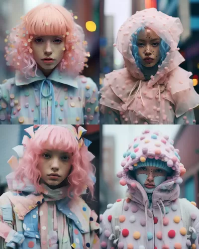 斑點與拼接，夢幻風格下的女性之美