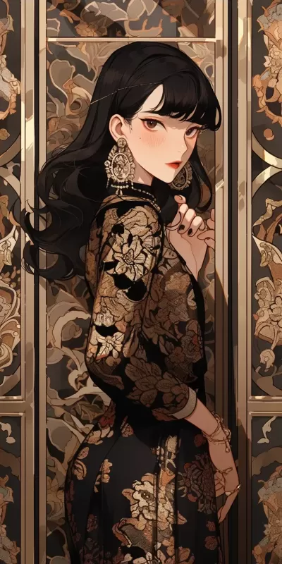 墻后的密封女孩
