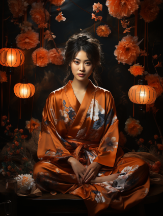 紅花燭影繞和妖夢，和嘉穎唯美華服倩影。