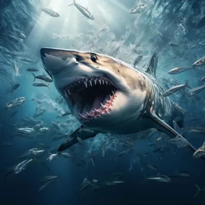 深海鯊魚的驚人進攻