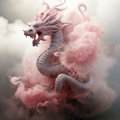 煙霧中的神奇龍