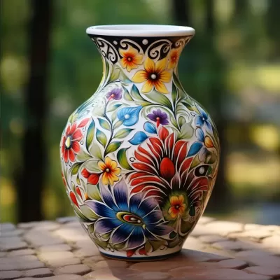 花韻瓷彩，繪花圖案，藝術品味盡顯