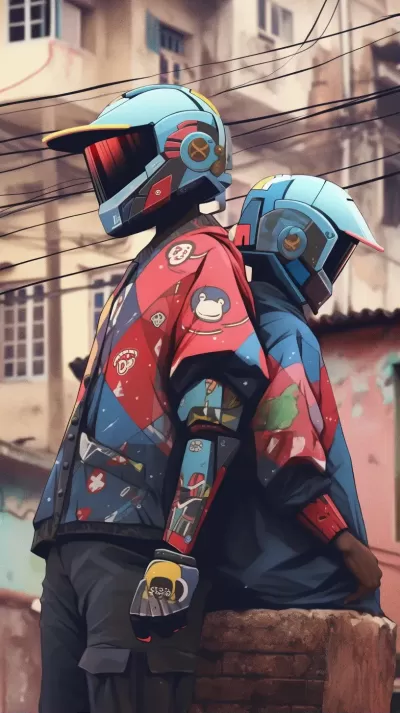 90年代，在Favela da Rocinha的Daft Punk