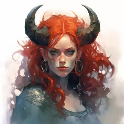 紅發(fā)角魔女，魅惑迷離。