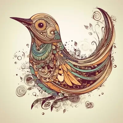 自然有機的鳥