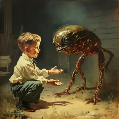 宇宙奇遇，懷舊卡通里男孩與外星人的玩耍故事