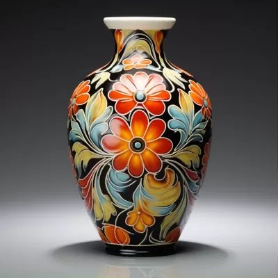 絢麗花卉繪花陶瓷，展現濃郁藝術風格