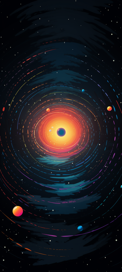 宇宙中的幻彩星際網(wǎng)絡(luò)漩渦，繪出至簡至美的圖案