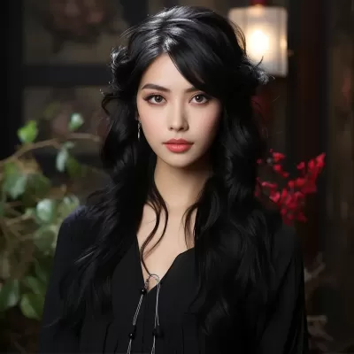 定制亞洲黑發美容假發，綻放迷人魅力！