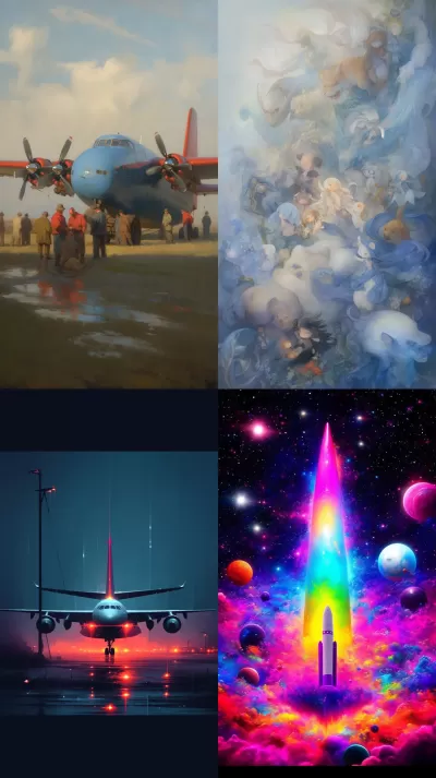 迷幻時代的美麗夢幻飛行，五彩繽紛的暗黑墨水幻想。