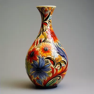 花飾藝術(shù)陶瓷：絢麗花朵盛放，藝術(shù)氣息濃郁