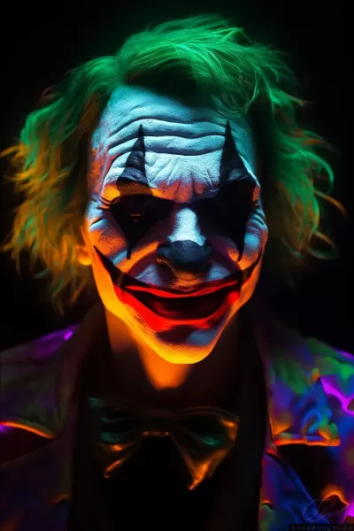 閃耀熒光下的日式照真攝影：探尋Joker面具背后的奇幻世界