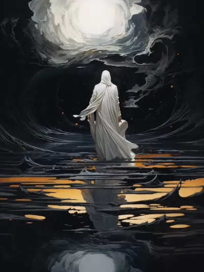 《時光黑水：白衣流云的孤影》