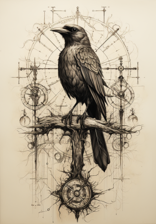 《达芬奇的蒸汽机械鸟图纸：详细逼真细节，惊险万分！》