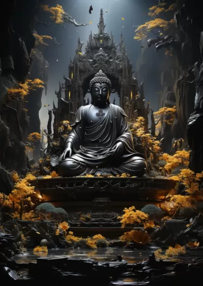 一個佛塔廟宇的背景