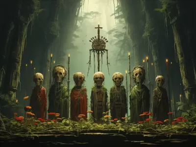 神秘的森林部落：植物祭祀的幕后黑暗，探索奇幻工作室吉卜力的秘密。