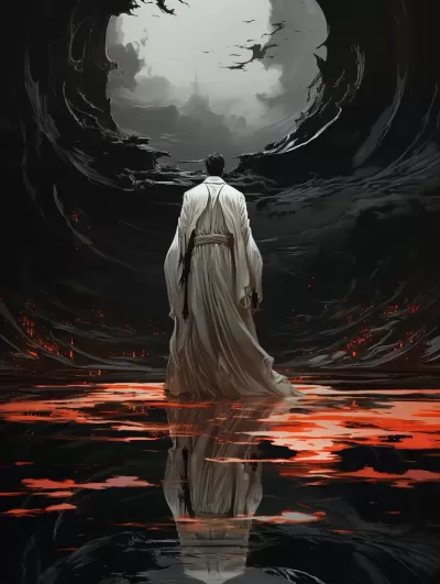 《時光黑水：白衣流云的孤影》
