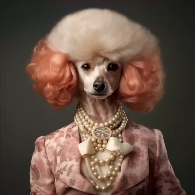 “優雅造型中的貴賓犬，讓人心馳神往！”