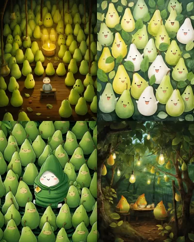 托夫·延松創作的可愛又純真：梨子的迷人魔力！