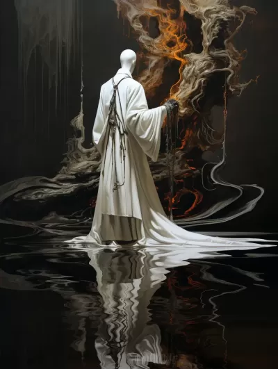 《時光黑水：白衣流云的孤影》