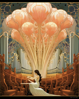 壯觀場景：世界最大的管風琴奏響，Erte、Mucha海報如夢如幻